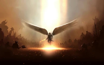 Archangel Dark Army Battle 4k