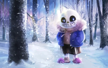 Sans In The Snow Forest Undertale 4k