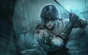 Ciri Rain Sword 4k