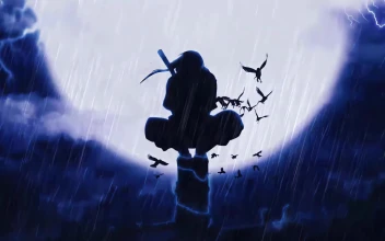 Itachi Uchiha Moonlight Rain 4K