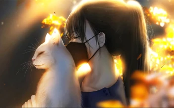 Lily My Blind Cat Animated Desktop Background