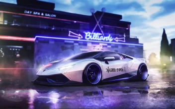 Lamborghini Huracan Car Live Animated Desktop