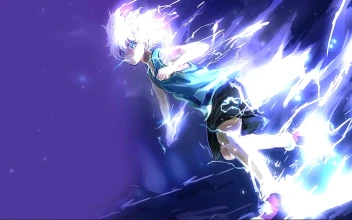 Windows and macOS Killua Godspeed Anime Desktop Live Background
