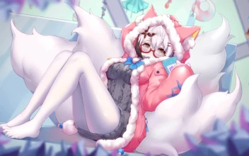 Cool Cute Fox Anime Girl Light Desktop