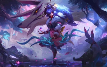 Cool Animated Kindred Spirit Blossom Anime Blue Desktop
