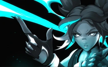 Cool Neon Valorant Artwork By Excharny Desktop