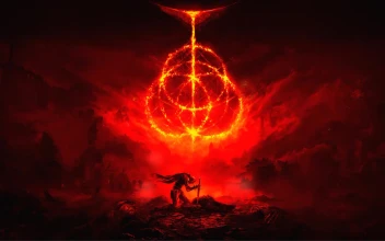 Elden Ring Game Red Dark Theme Live Desktop