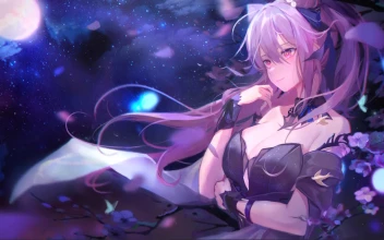 Keqing Genshin Impact Live Anime Game Wallpaper