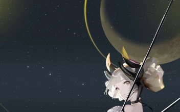 Swing Solar System Anime Girl Uhd