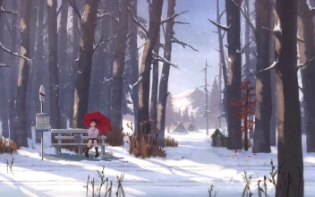 PC Animated Bus Stop Snow