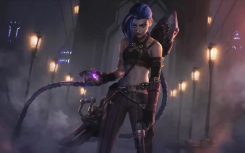 PC Animated Jinx with Chomper Bomb