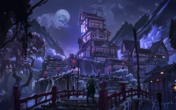 PC Animated Samurai Night Village