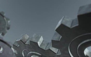 Metal Gears Spinning Windows Animated Wallpaper