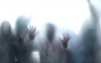 Zombie Invasion White Animated Wallpaper