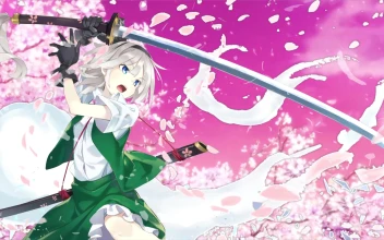 Anime Youmu Konpaku Touhou Project 4K