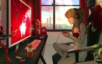 PC Asuka Langley Soryu Gamer HD