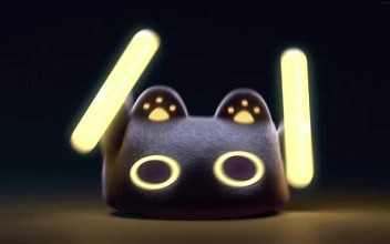 Cute Techno Cat