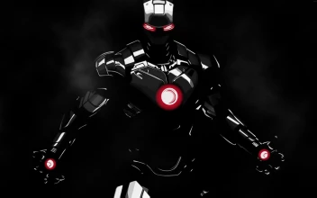 Marvel Iron Man Black Suit Live Desktop