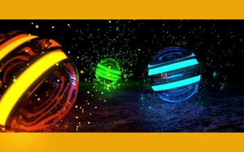 Glowing Spheres Wallpaper Engine 3440x1440