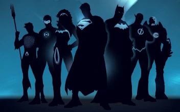 PC Justice League DC Comics cool (1080p) [GLOW NEON]