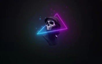 PC Neon Embers Skull