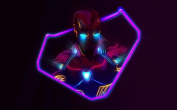 PC Neon Iron Man (1080p)