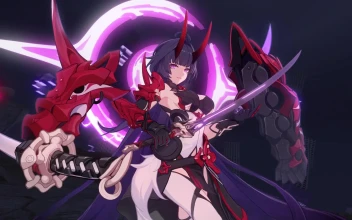 Robot Samurai Demon Anime Girl 4K