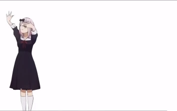 Chika Fujiwara Dance 1080p 60fps blank background  Kaguyasama wa Kokuraseta