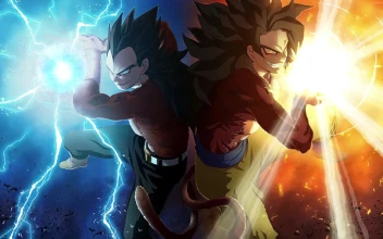 Cool Goku and Vegeta Dragon Ball Super Saiyan 4 4k