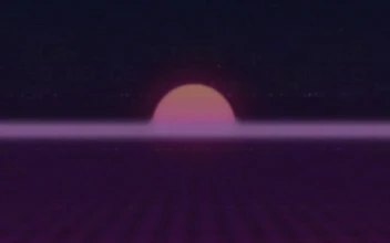 Grid 80s Futuristic Vintage Glitch