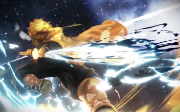 Cool Zenitsu Charge Blade 4k Livewallpaper Anime Demon slayer
