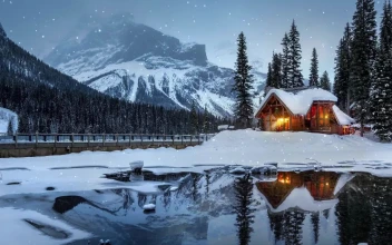 Cool Winter Cabin Snow House 4k