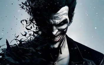 Cool Fading joker With Bats 4k