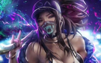 Cool KDA Akali Neon League Of Legends 4k