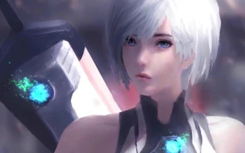 Cyborg Girl with Greatsword