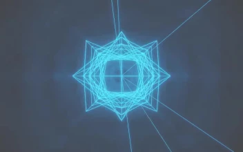 Abstract Line Animation, Purple Blue Line, Loop