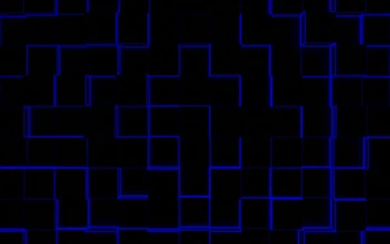 Abstract Blue Neon Light Cube Background Video, blinking Motion Background Loop
