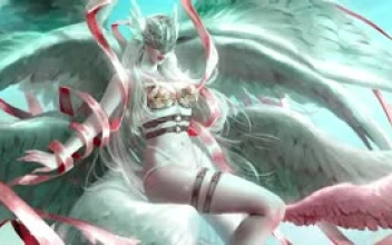 Fondo de Pantalla Animado Angewomon de Digimon 🦅 en Movimiento