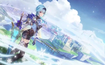 Fondo de Pantalla Animado de Eula de Genshin Impact ❄️ en Movimiento