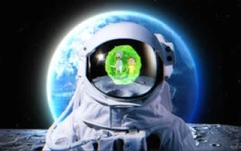 Fondo de Pantalla Animado Astronauta de Rick y Morty 👨🏽‍🚀 en Movimiento