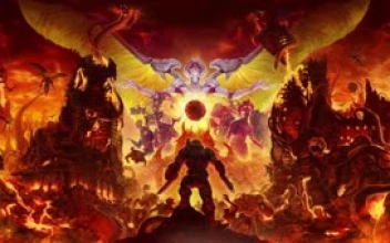 Fondo de Pantalla Animado Bienvenida al Infierno de Doom Eternal 😈🔥 en Movimiento
