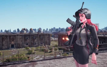 Fondo de Pantalla Animado Chica Gamer de PUBG ⌨ en Movimiento