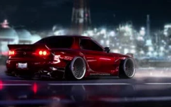 Fondo de Pantalla Animado Mazda RX7 de Coches 🚗 en Movimiento