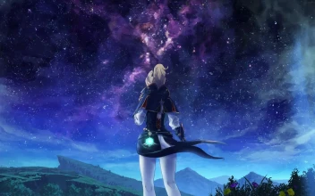 Fondo de Pantalla Animado Jean Cielo Estrellado de Genshin Impact ✨ en Movimiento