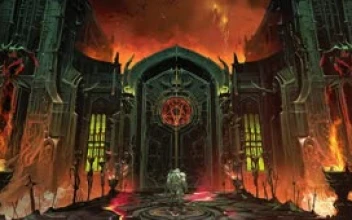 Fondo de Pantalla Animado de las Puertas del Infierno de Doom Eternal 😈🔥 en Movimiento