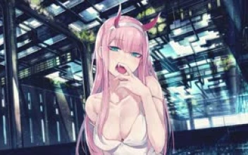 Fondo de Pantalla Animado Boca de Zero Two 👄 en Movimiento
