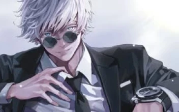 Fondo de Pantalla Animado de Satoru Gojo en Traje de Jujutsu Kaisen 👔 en Movimiento