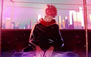 Fondo de Pantalla Animado de Itadori Sentado en el Tren de Jujutsu Kaisen 🚂 en Movimiento