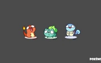 Fondo de Pantalla Animado Iniciales de Pokémon 🔥☘️💧 en Movimiento