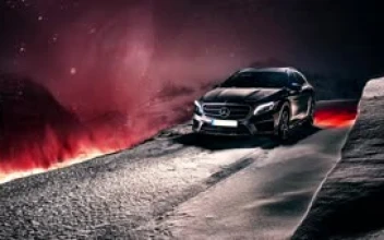 Fondo de Pantalla Animado Mercedes Volcano de Coches 🚗 en Movimiento
